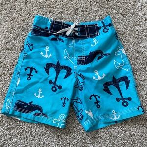 Gymboree baby boy toddler swim trunks board shorts 18-24 months